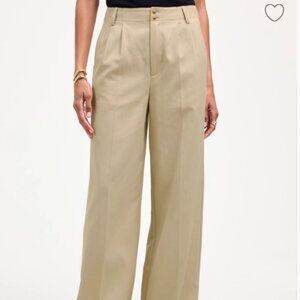 The Harlow Wide-Leg Pant in Drapey Twill size 6